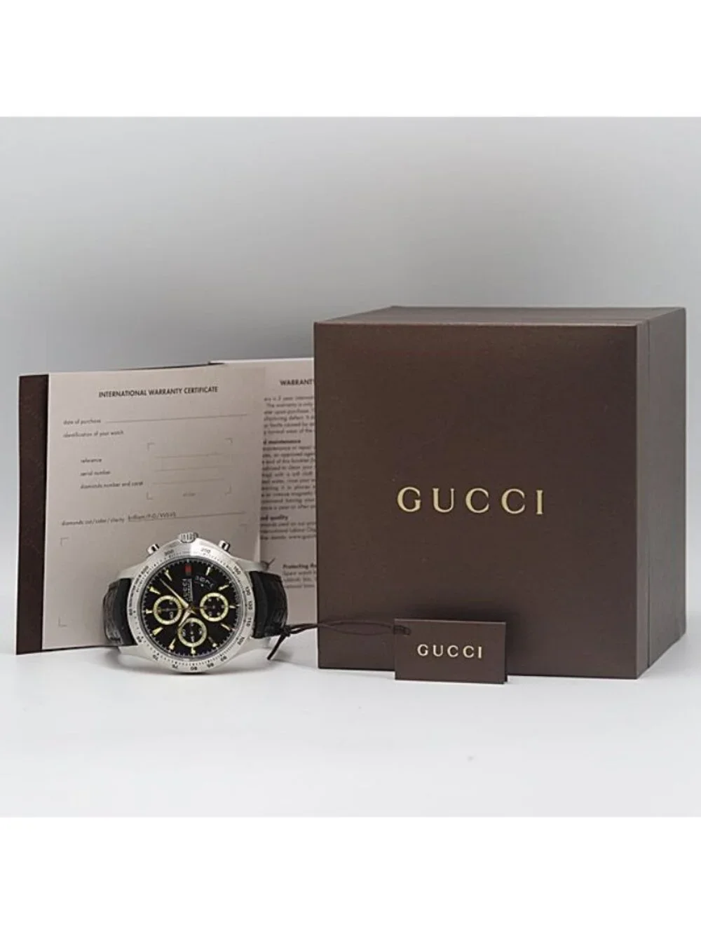 Gucci 126.2 Automatic Black Dial Chronograph Date Watch